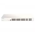 D-Link 28-Port Gigabit PoE+ Nuclias Smart Managed Switch including 4x 1G Combo Ports 193W (With 1 Year License)