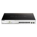 D-Link 10-Port Gigabit PoE+ Smart Switch inc. 2 SFP Ports POE budget 130W