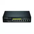 D-Link Switch/8xG+F+ENet RJ45 19' PoE