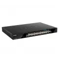 D-Link 20 ports GE PoE + 4 ports 2.5 GE PoE + 2 10GE ports + 2 SFP+ Smart Managed Switch