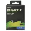 Duracell USB 2.0 to USB-C Cable 1m Black