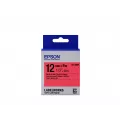 Epson Label Cartridge Pastel LK-4RBP Black/Red 12mm (9m)