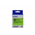 Epson Label Cartridge Fluorescent LK-5GBF Black/Green 18mm (9m)